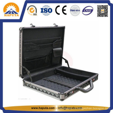 Проведение бизнес ноутбук случаях алюминия с карманами Hl-2203